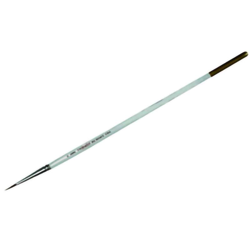 Artist Brush, Round, Anti-Static, Sable, 2/0, 0.275" Trim, Wood, 6-3/4" OAL, ESD, 6999 Series